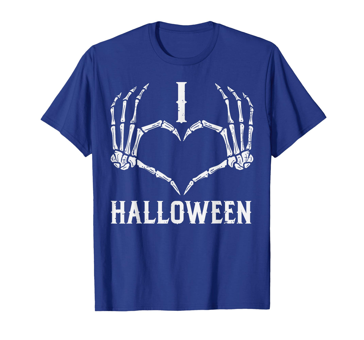 I Love Halloween Skeleton Hands Heart Cute Women Girls Kids T-Shirt