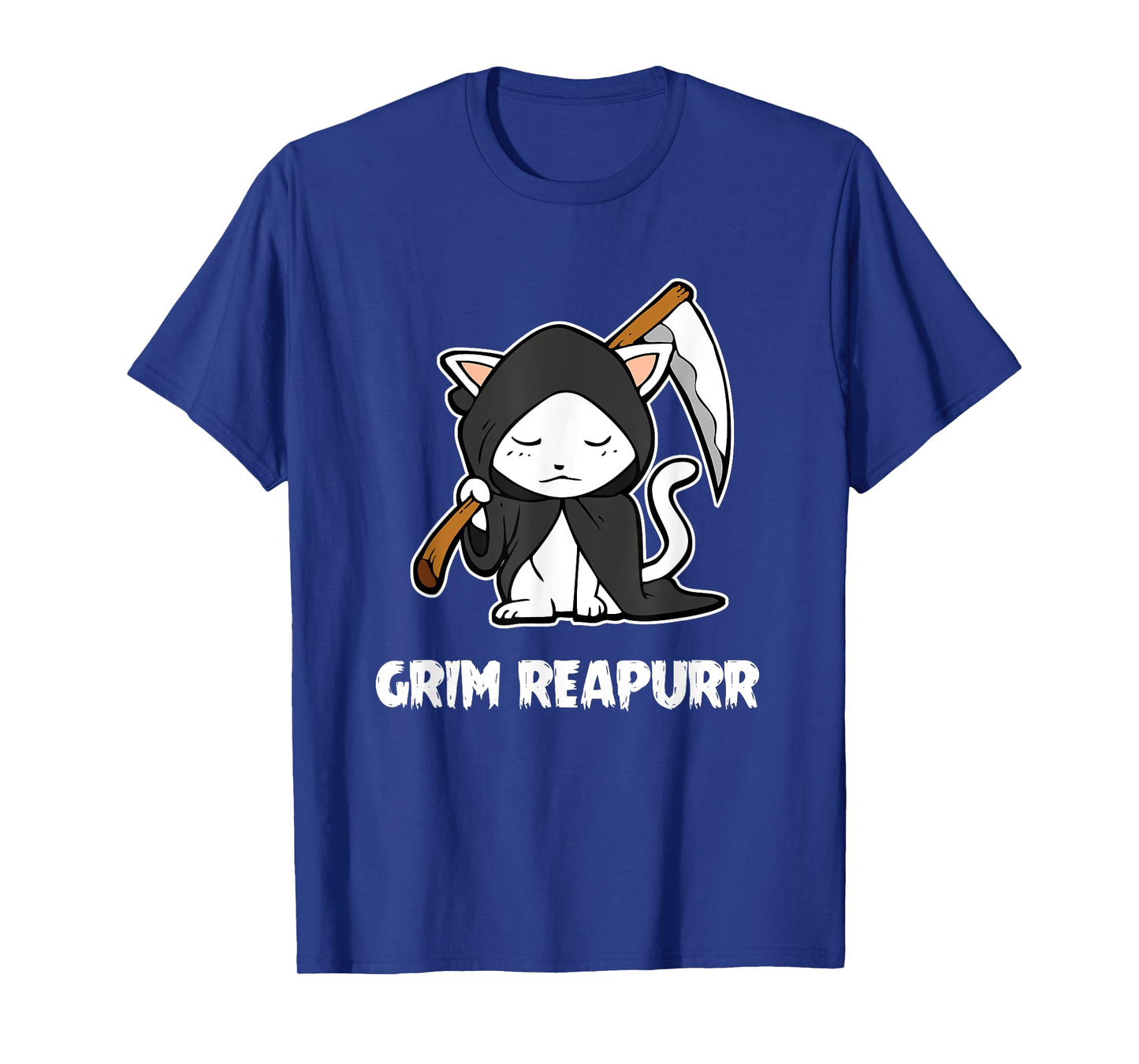 Grim Reapurr Grim Reaper Cat Halloween Costume Kitten Cats T-Shirt