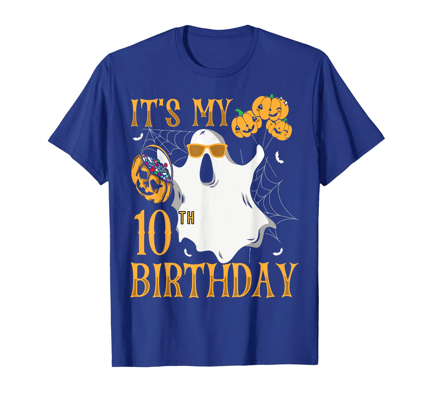 Happy Halloween Its My 10th Birthday Funny 10 Years Old Boys T-Shirt