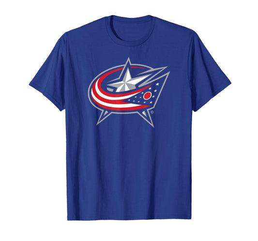 Columbus Blue Jackets Icon Navy Blue Officially Licensed T-Shirt