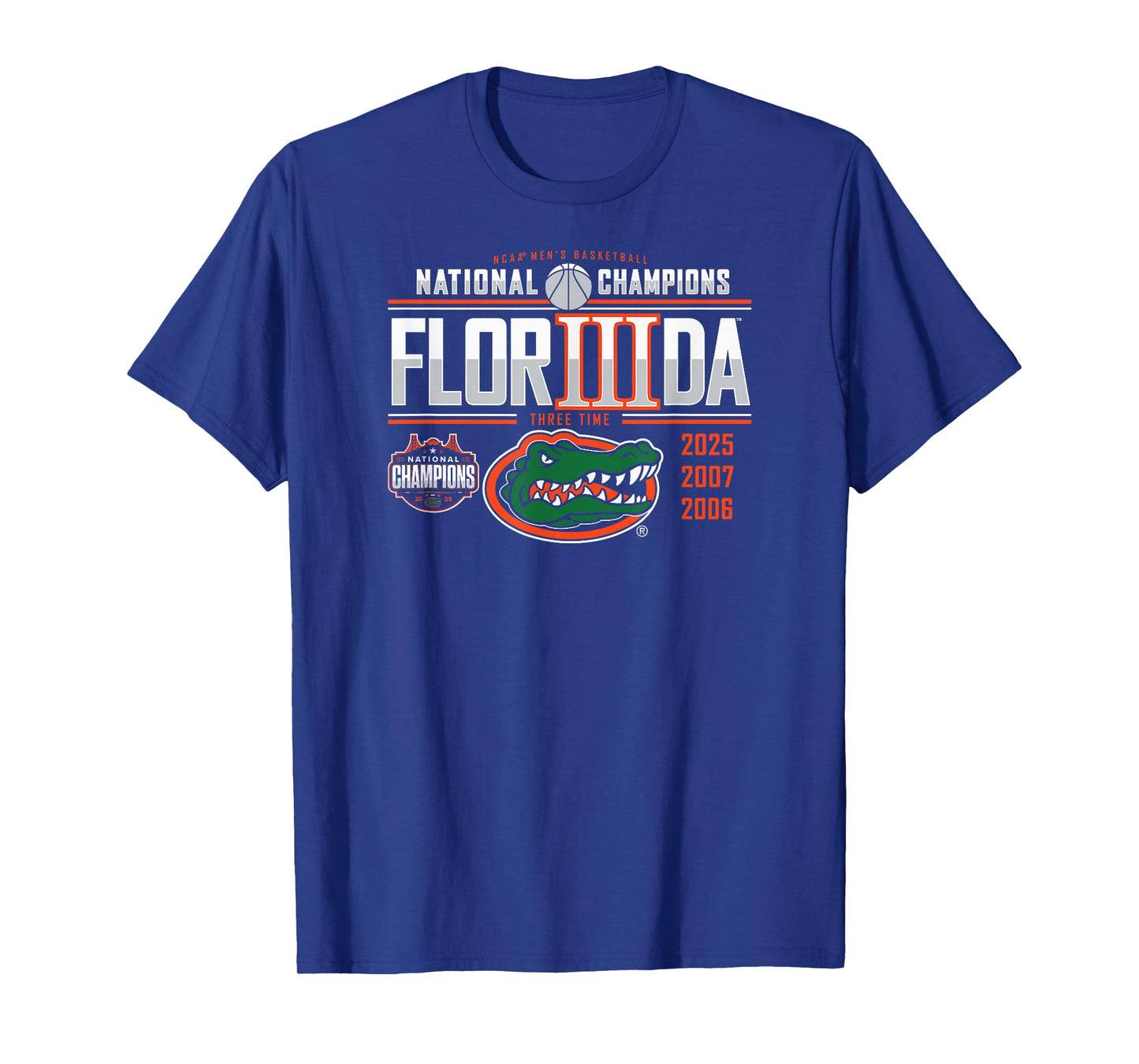 Florida Gators National Champs 2025 Men's Basketball III T-Shirt