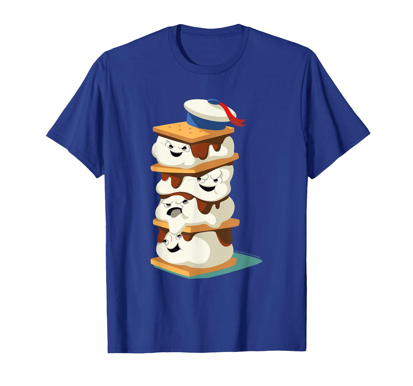 Ghostbusters Stay Puft Marshmallow Men S'mores Stack T-Shirt