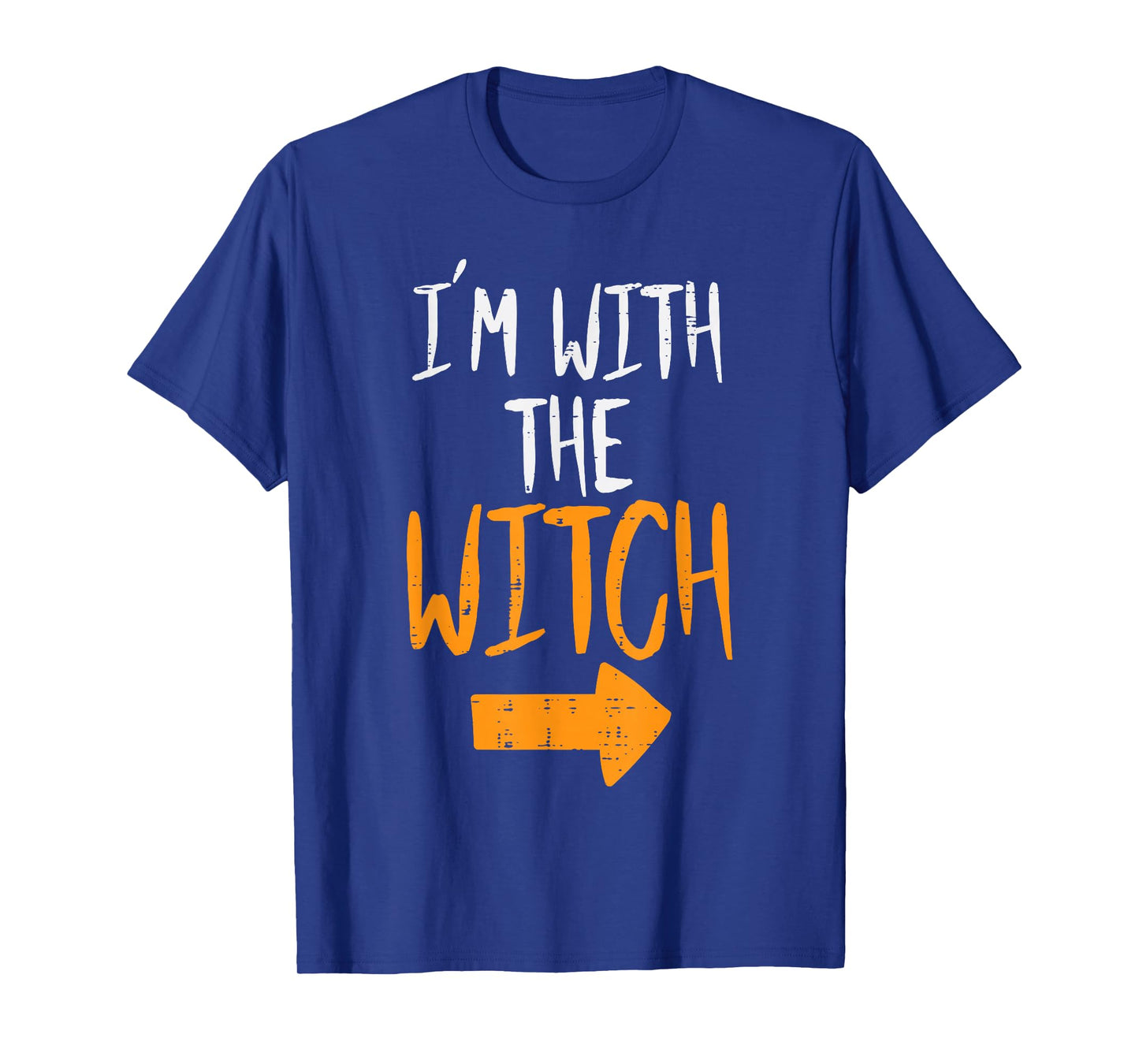 Im With The Witch Funny Halloween Matching Couple Him Men T-Shirt