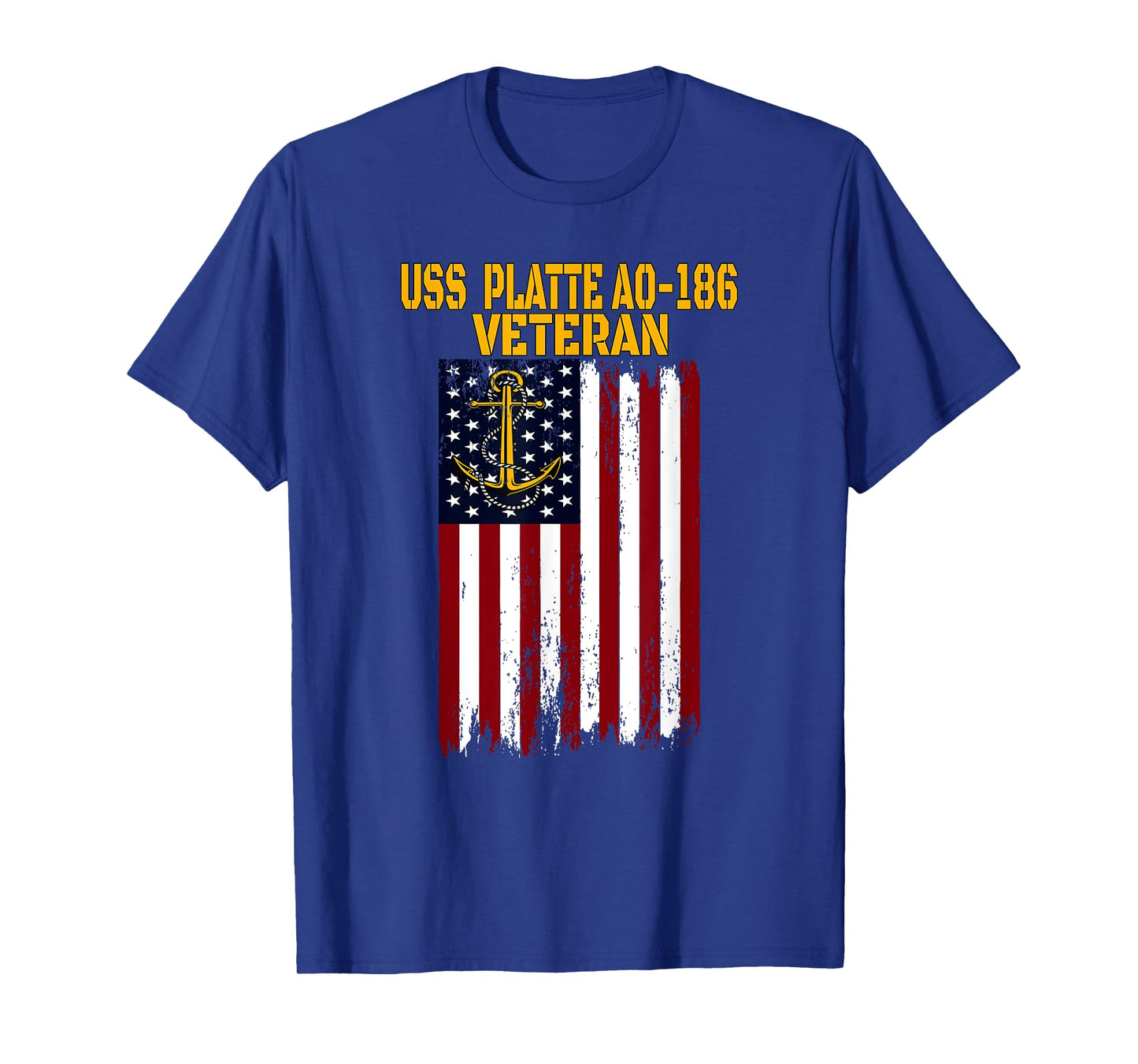 USS Platte AO-186 Replenishment Oiler & Cargo Ship Veterans T-Shirt