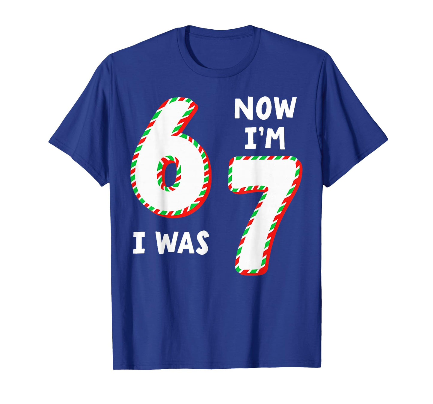 Christmas Birthday 6 to 7 Age Upgrade Candy 67 Meme Kids T-Shirt