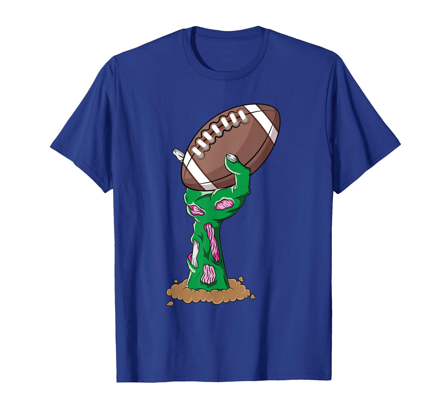 Zombie Hands Football Funny Horror Scary Halloween Costume T-Shirt