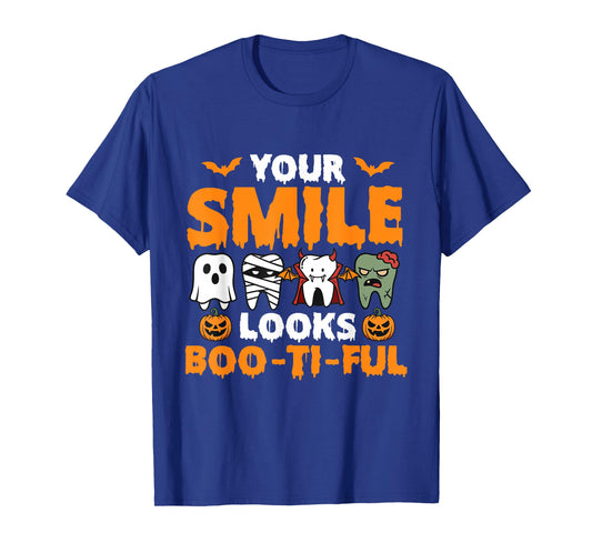 Your Smile Looks Boo-Ti-Ful - Dental Halloween Dentist T-Shirt