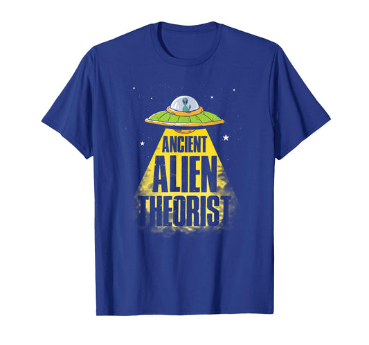 Ancient Alien Theorist Clothing Alien Fan UFO Lover T-Shirt Black Classic Fit Short Sleeve