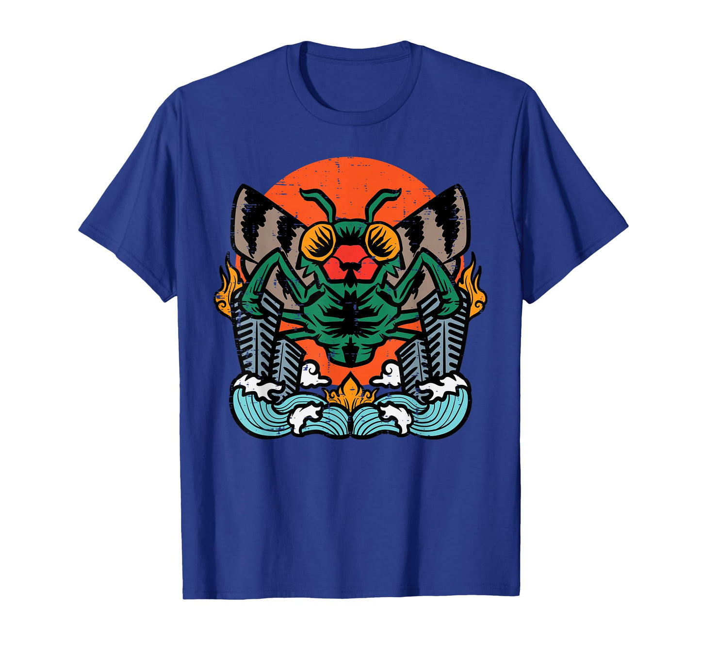 Giant Moth Monster Sunset Vintage Japanese Men Women Kids T-Shirt