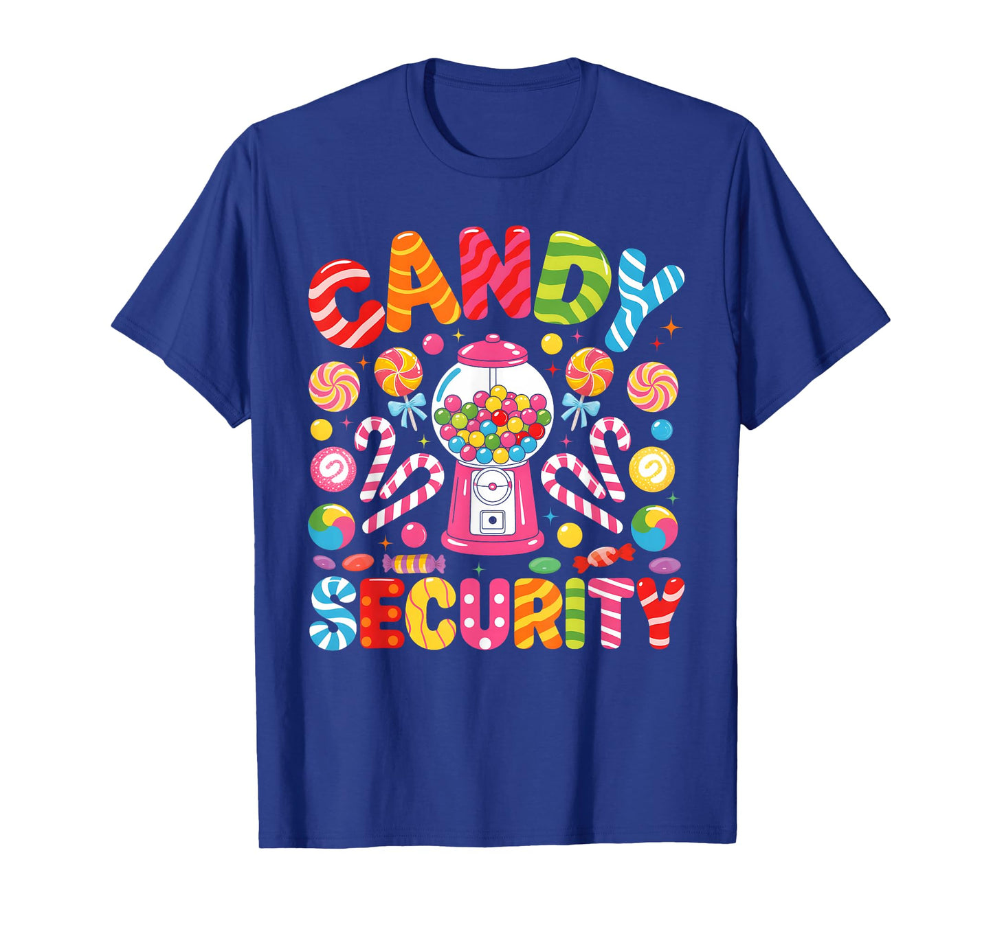 Funny Joke Security Christmas Candy Xmas Candy Canes Lover T-Shirt