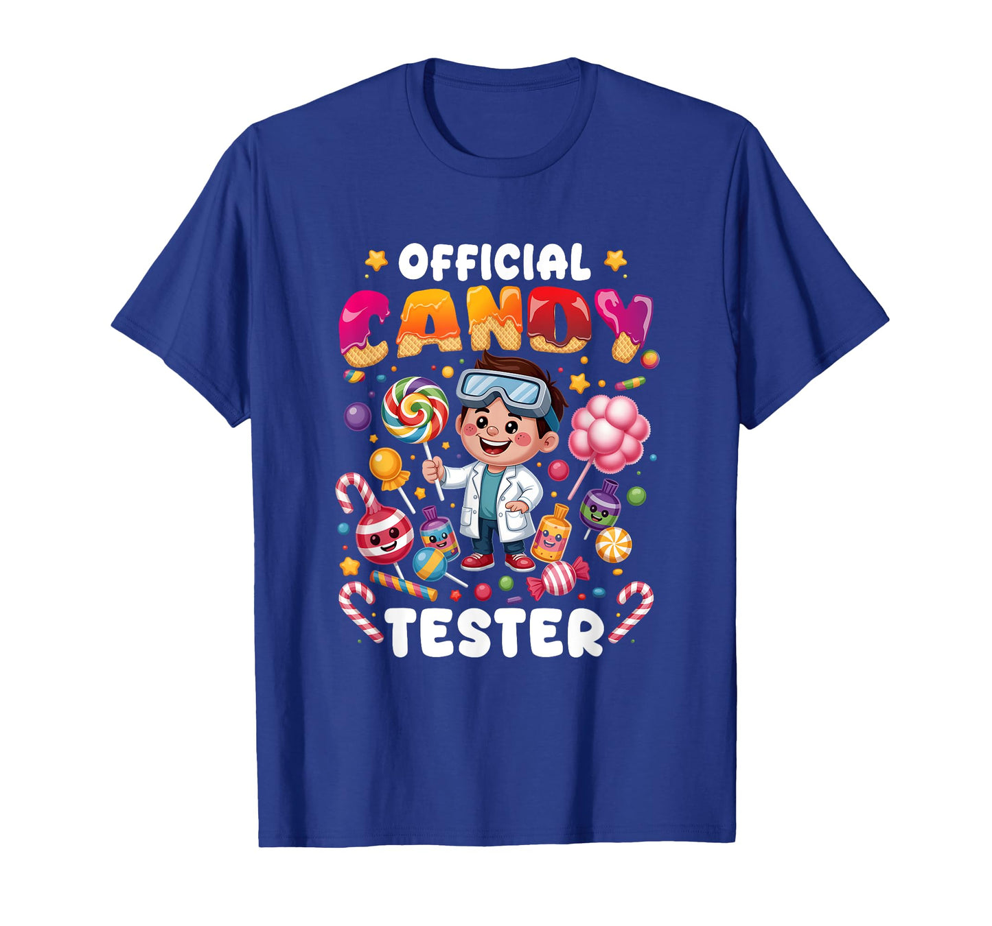 Official Candy Tester Lollipop Candy Lovers Sweets Boy Kids T-Shirt