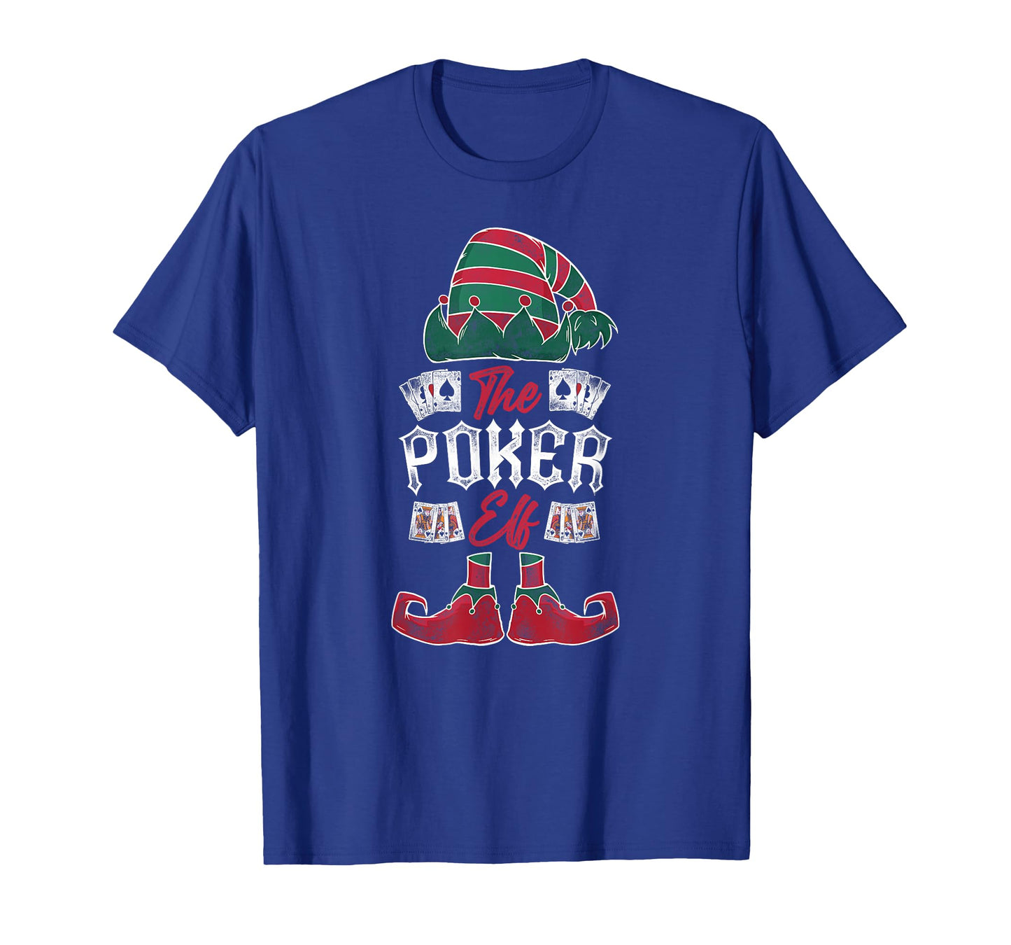 Poker Christmas Elf Vintage The Poker Elf T-Shirt