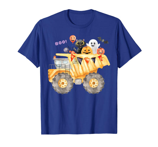 Dump Truck or Treat Halloween Candy Construction Boys Kids T-Shirt