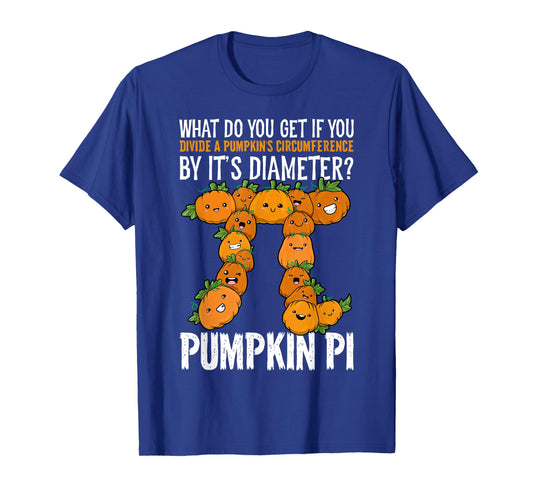 Math Shirt Pumpkin Pi Math Teacher Halloween Thanksgiving Pi T-Shirt