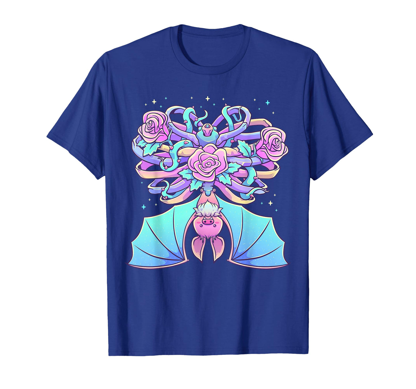 Kawaii Pastel Goth Cute Creepy Bat Skeleton Witchy Aesthetic T-Shirt