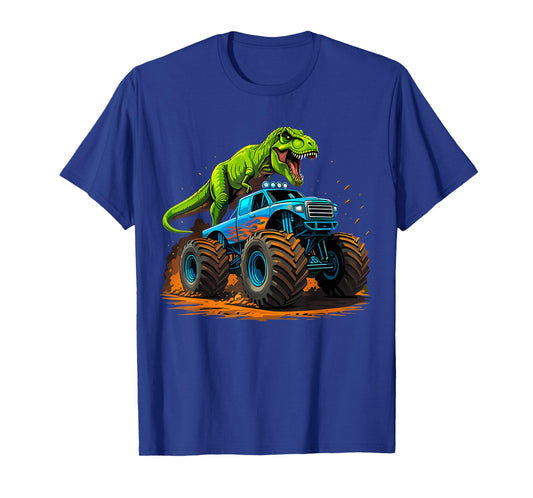 Monster Truck Dinosaur Birthday T-Shirt
