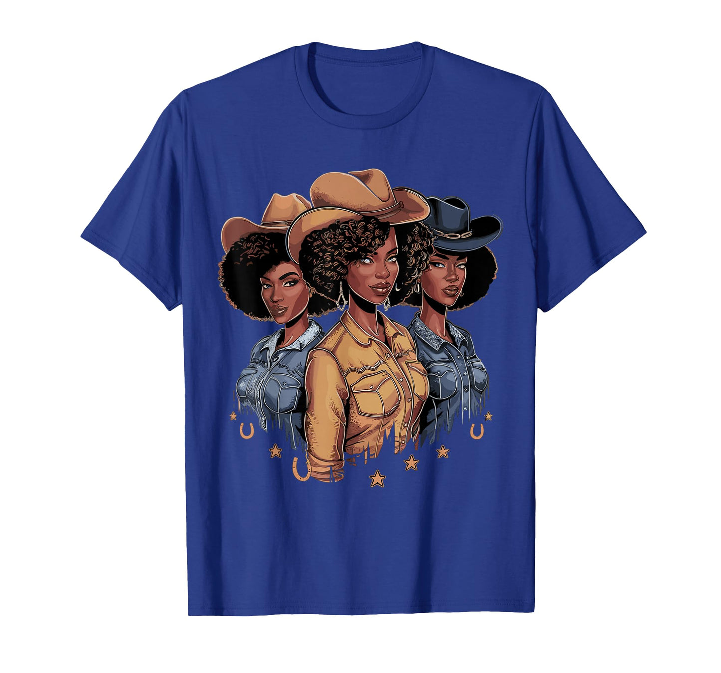 Black Cowgirl Rodeo Melanin T-Shirt