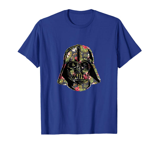 Star Wars Classic Darth Vader Floral Tropical Helmet T-Shirt