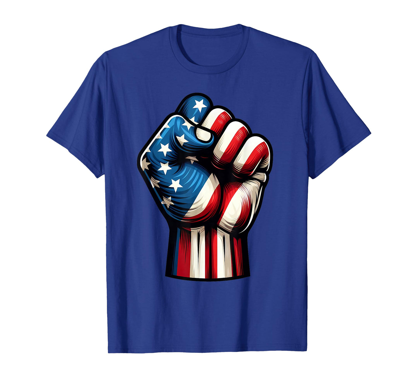 US Flag Fist, Patriotic American Flag Fist, USA Flag T-Shirt