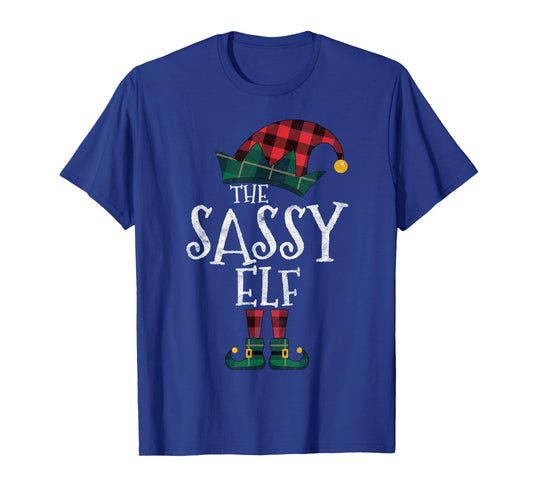 The Sassy Elf Matching Family Group Gift Funny Christmas T-Shirt