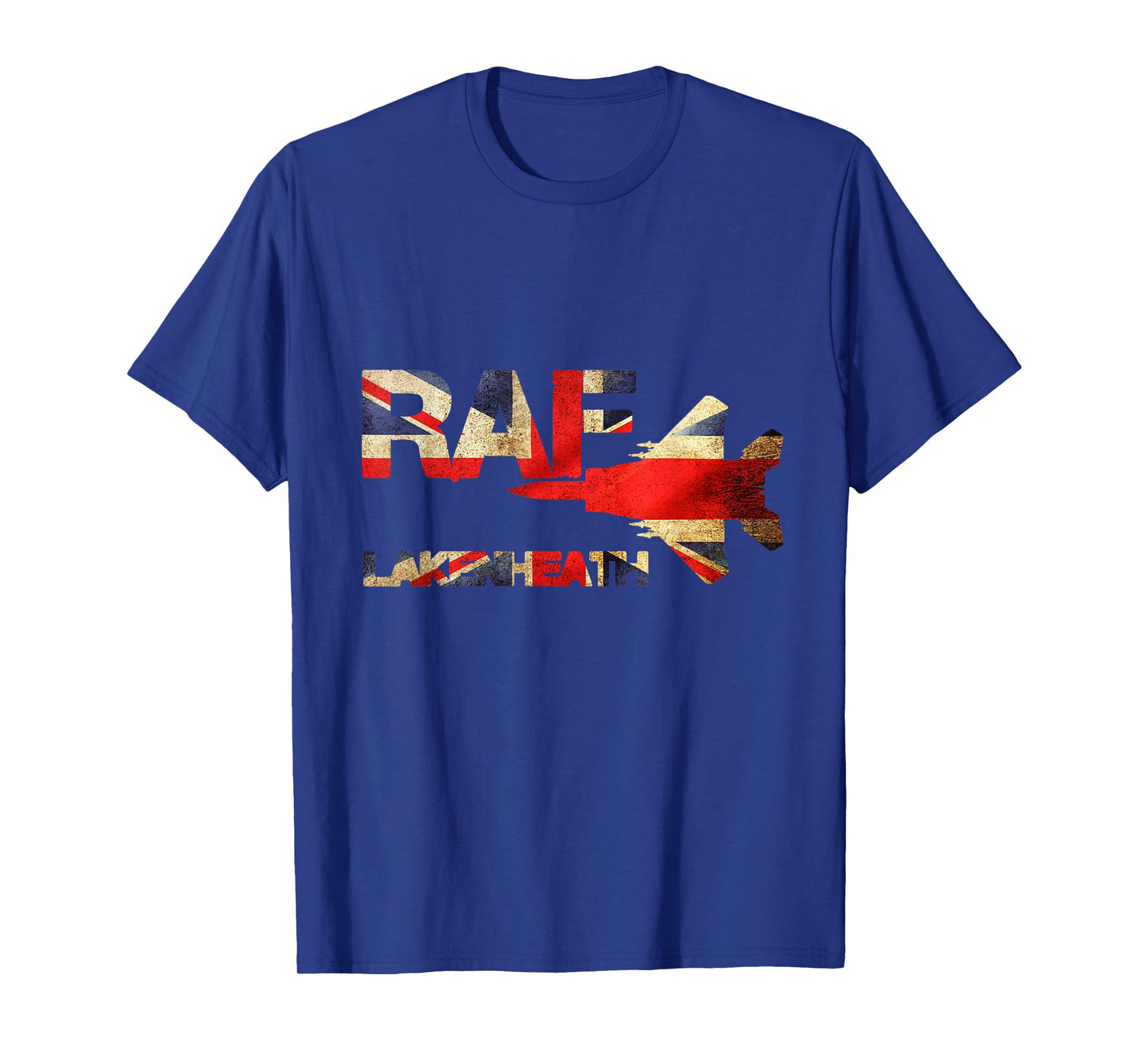 LKZ RAF Lakenheath England Airforce Vintage Distressed Black T-Shirt