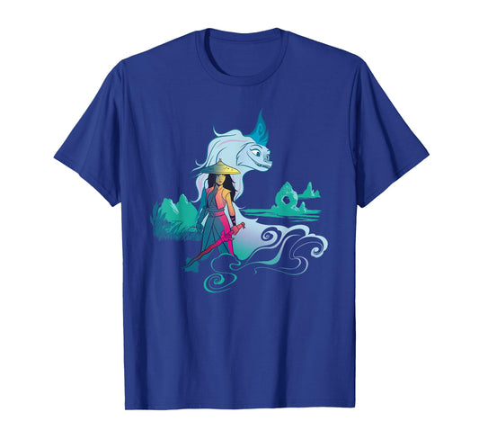 Disney Raya and The Last Dragon Watercolor T-Shirt