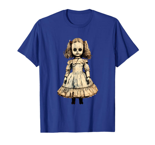 Vintage Scary Horror Doll Supernatural Gothic T-Shirt