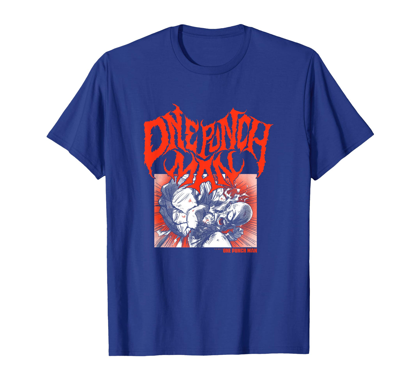 One Punch Man Metal Inspired Logo T-Shirt Small