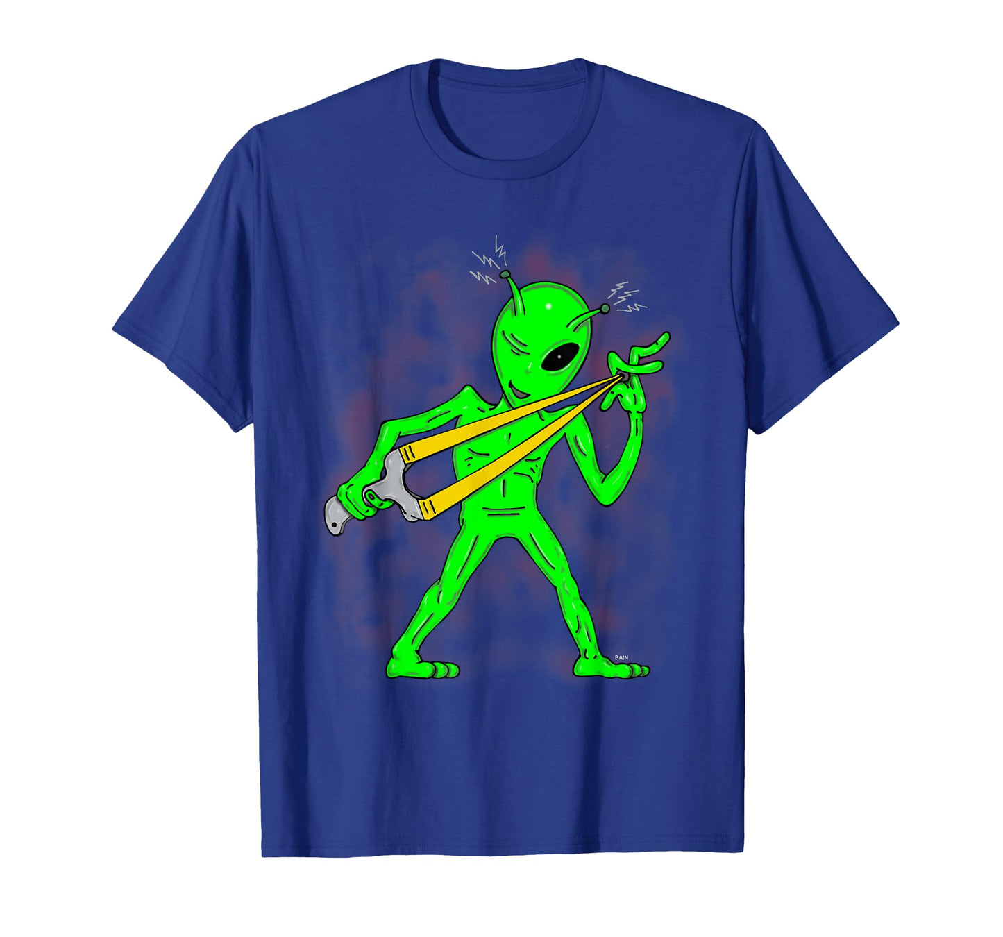 sling shot alien, sling shot lover, alien lover, catapult T-Shirt