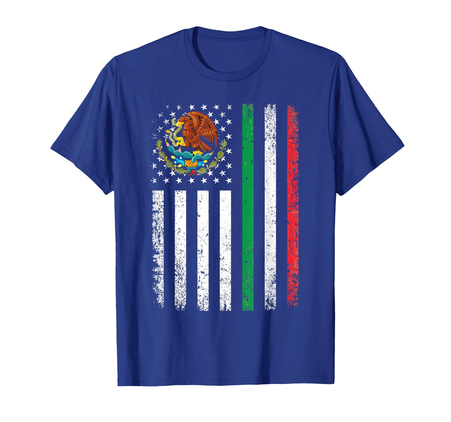 Mexican American Flag Mexican Roots Mexico America T-Shirt
