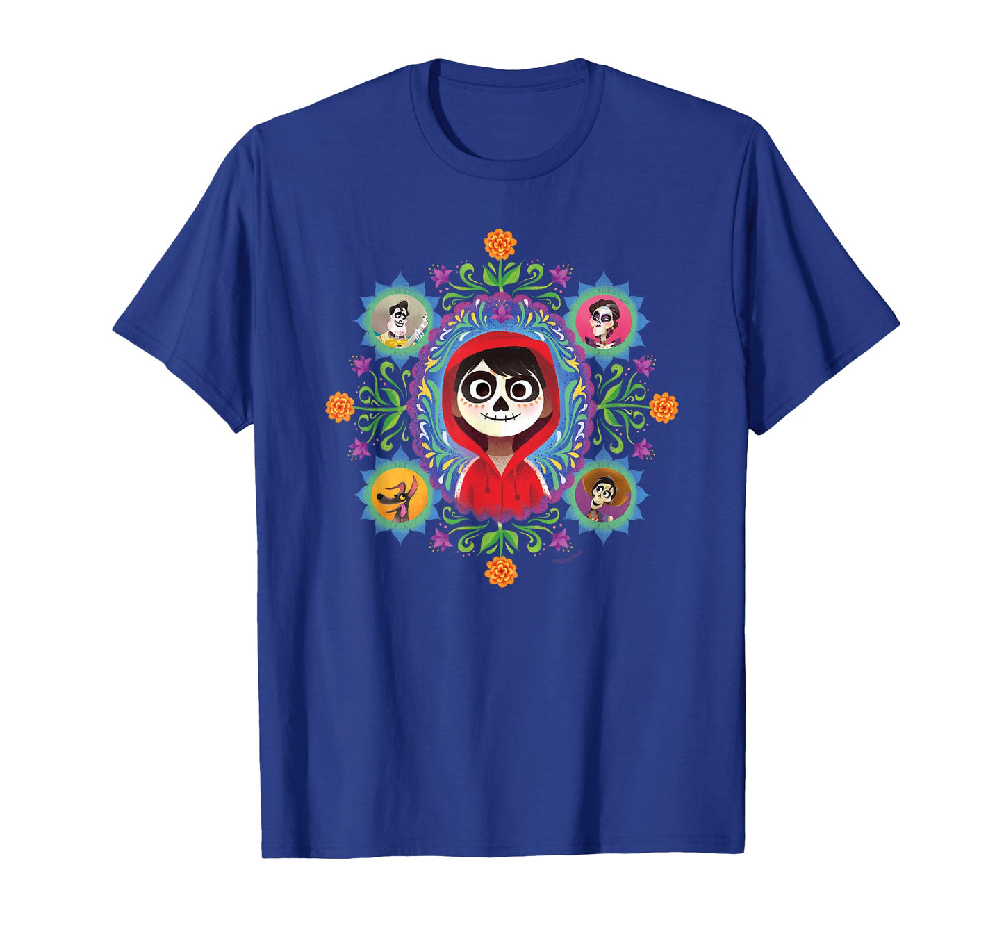 Disney and Pixar's Coco Miguel Colourful Florals T-Shirt