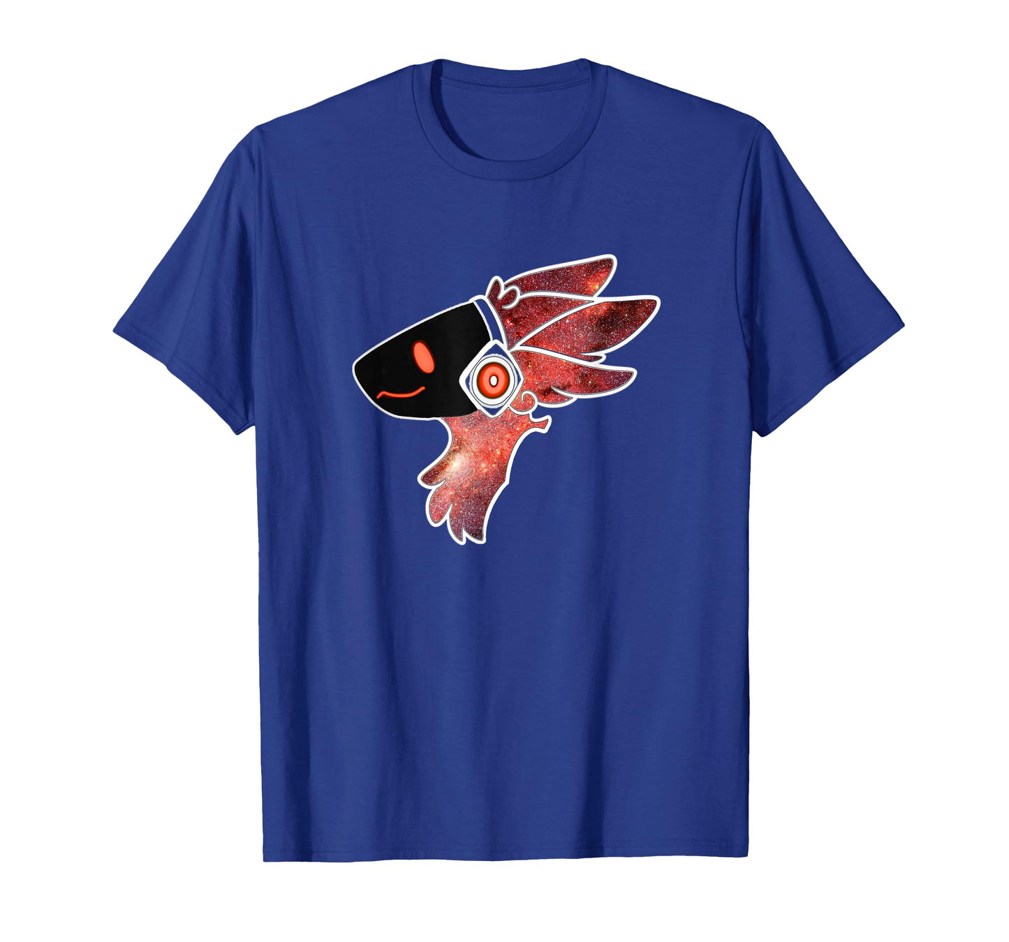 Protogen Fursuit Fursona Head in a Red Star Pattern T-Shirt