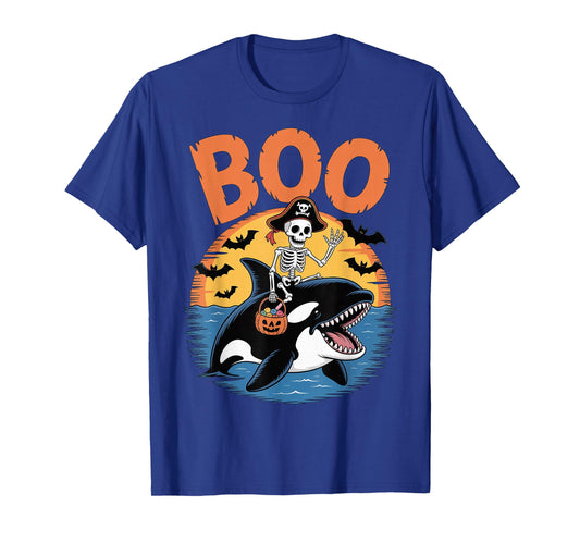 Spooky Orca Costume on Boo Orca Halloween T-Shirt