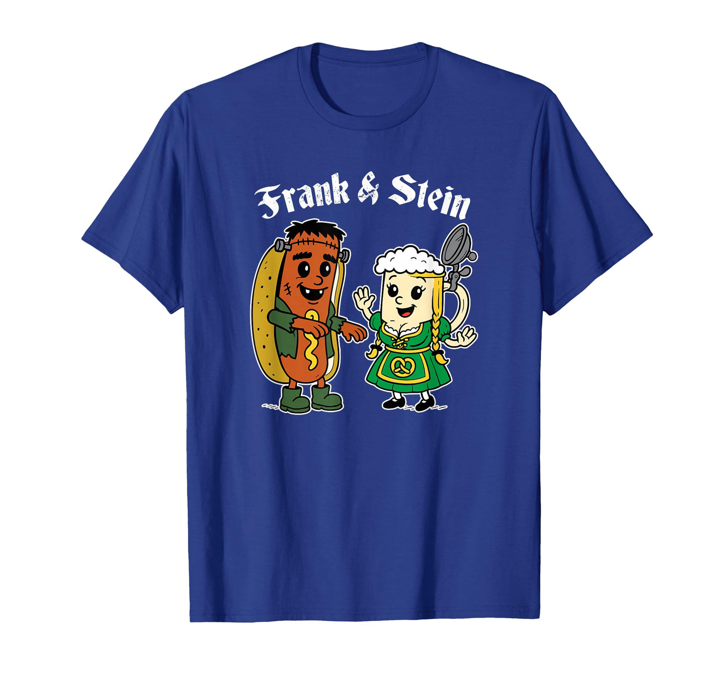 Frank and Stein Funny Oktoberfest Halloween T-Shirt
