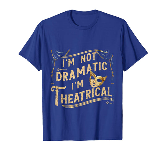 Theatre FH Unisex-Adult Black Modern Classic Dramatic T-Shirt - Small - Short Sleeve - Cotton Blend - Machine Wash