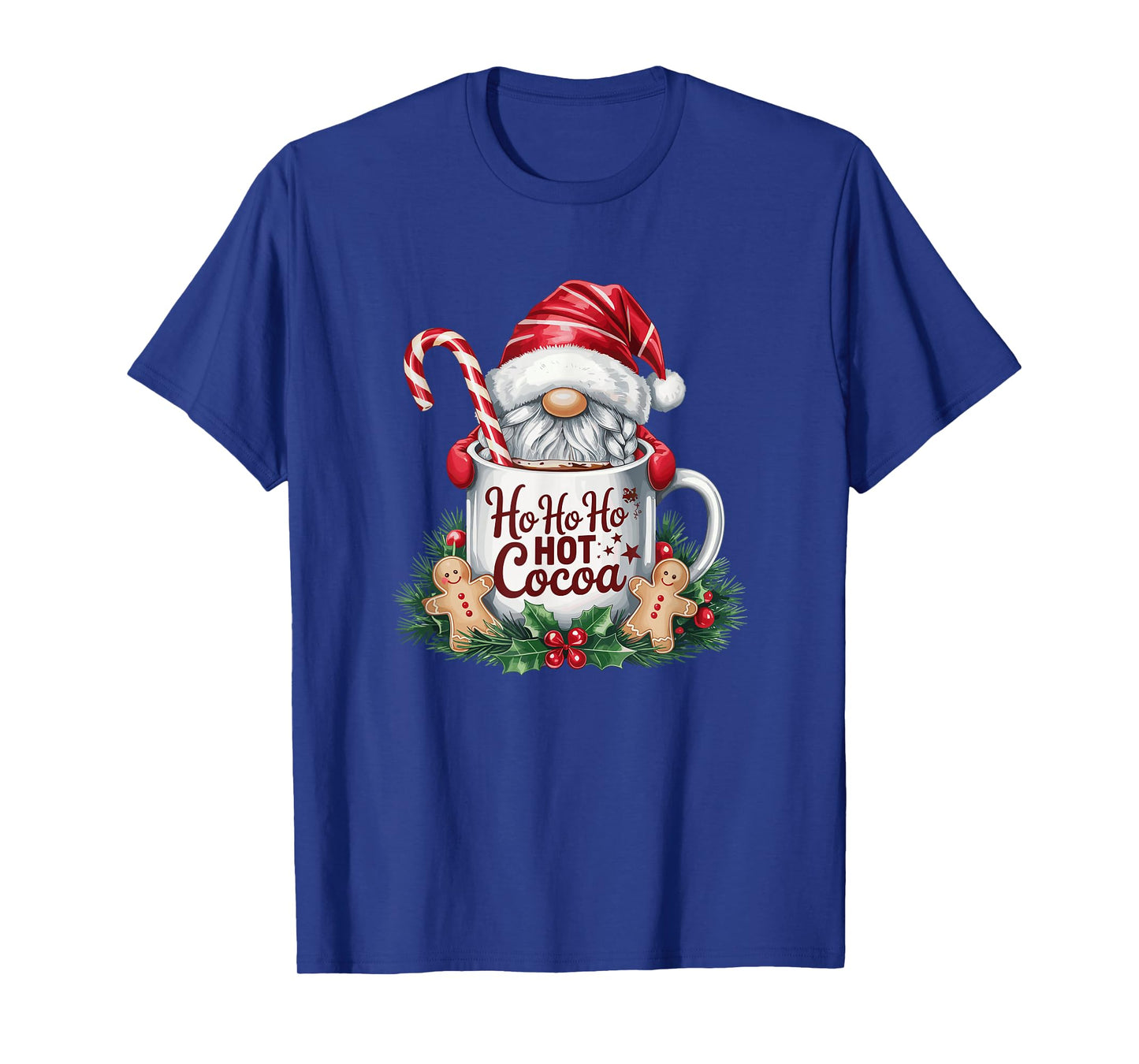 Ho Ho Hot Cocoa Gnome Christmas Mug Holiday Humor T-Shirt
