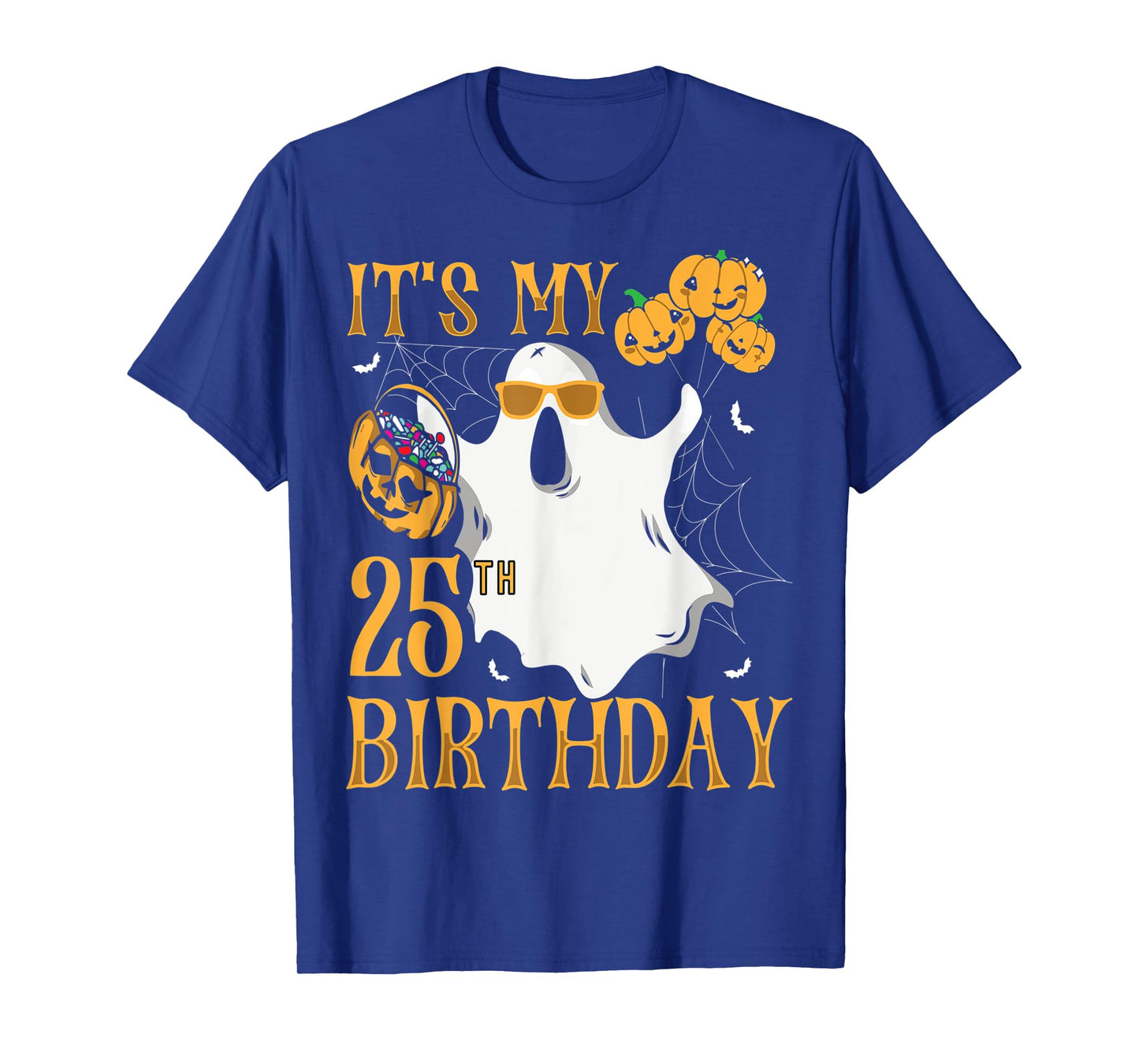 Happy Halloween It's My 25th Birthday Funny 25 Years Old T-Shirt