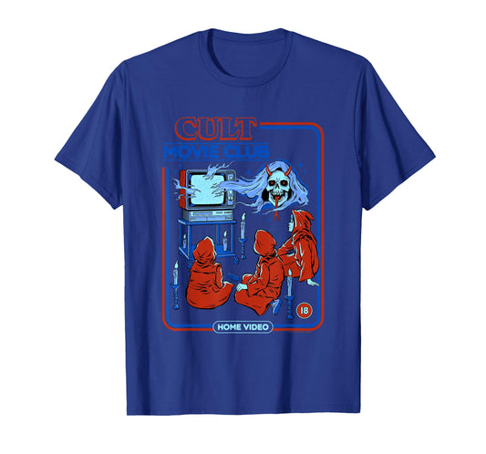 Steven Rhodes Cult Movie Club Home Video Retro Dark Humor T-Shirt