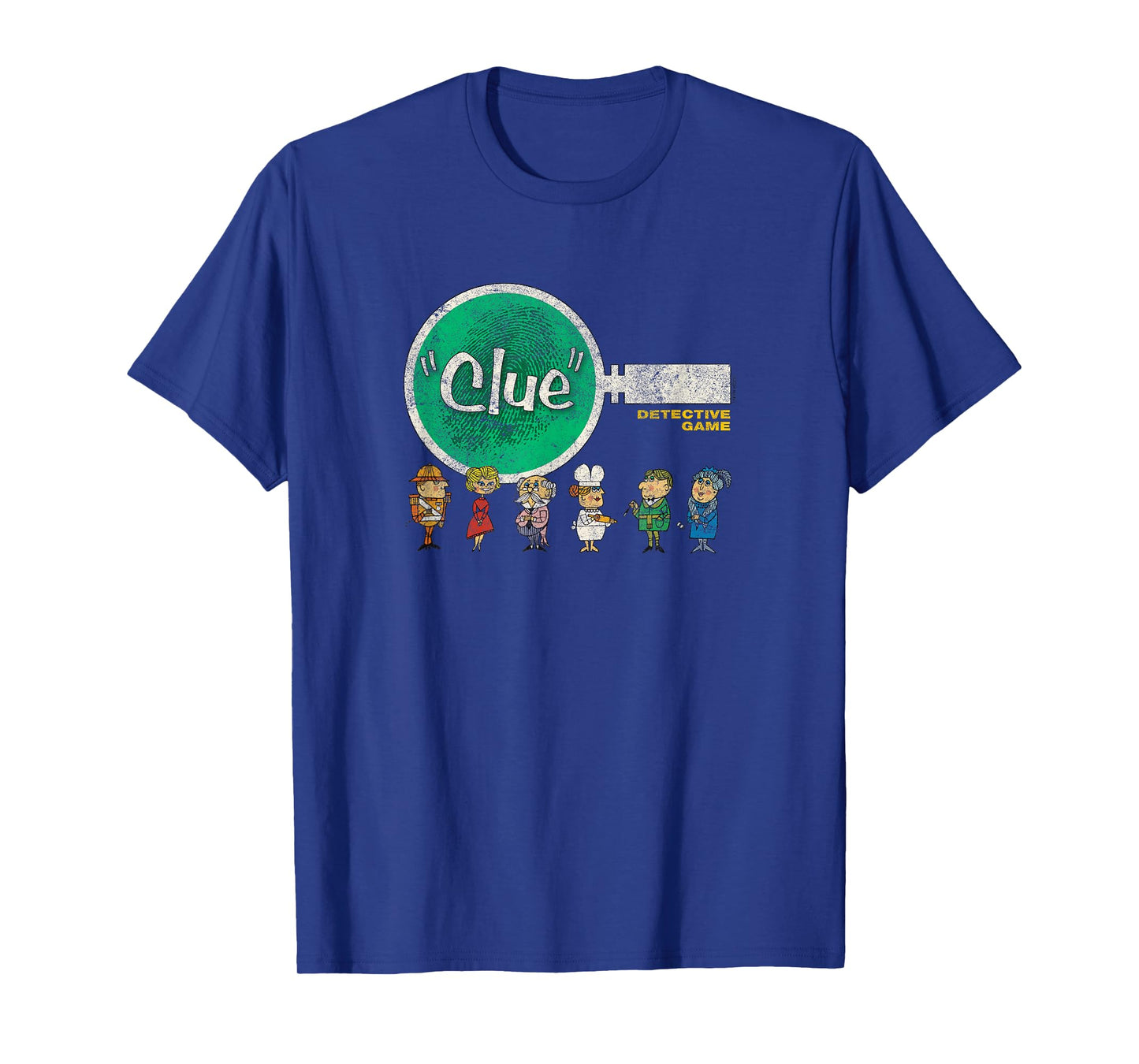 Clue Characters Retro Magnifying Glass Logo T-Shirt Small