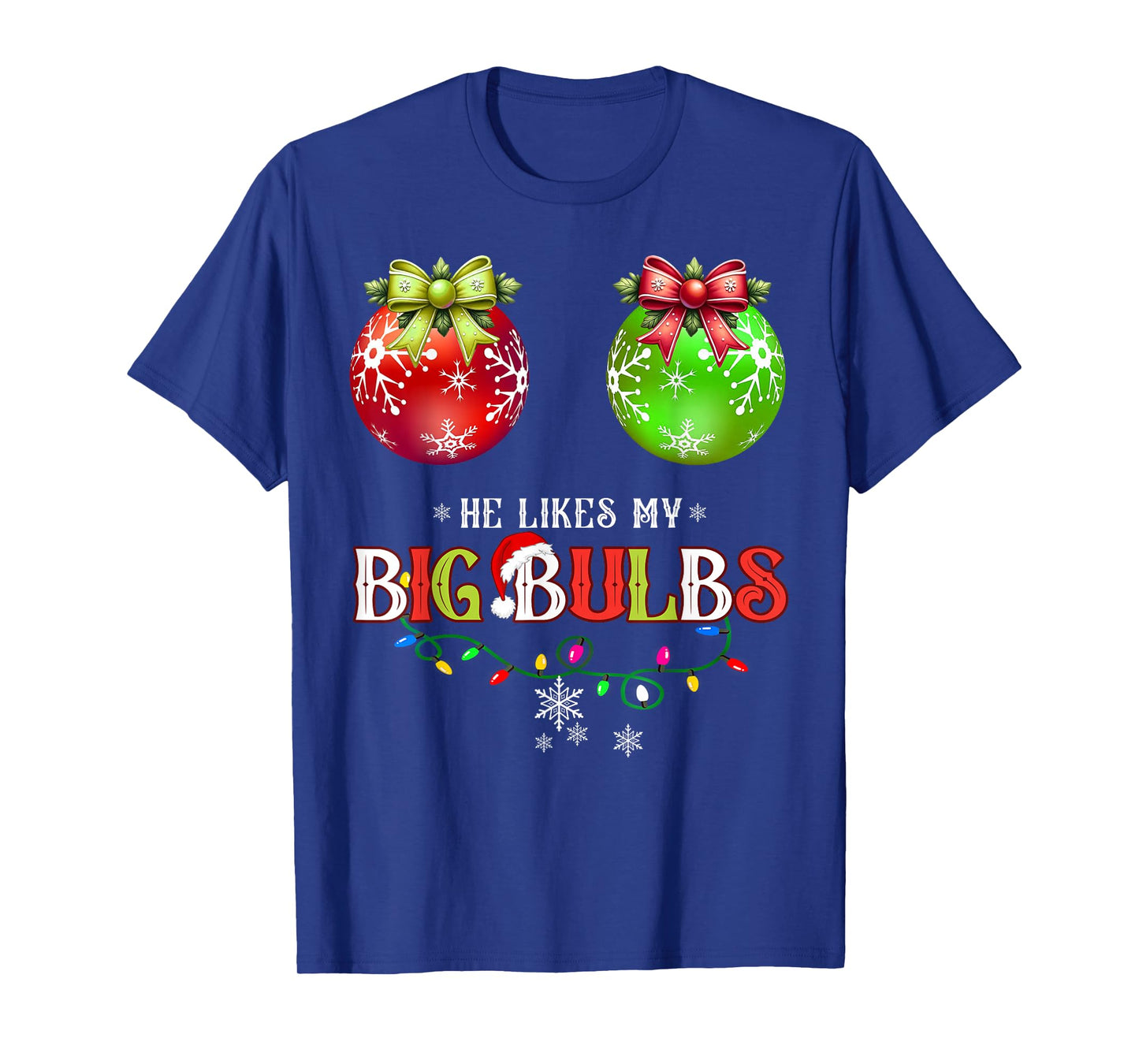 He Likes My Big Bulbs I Love His Peppermint Stick Couples T-Shirt
