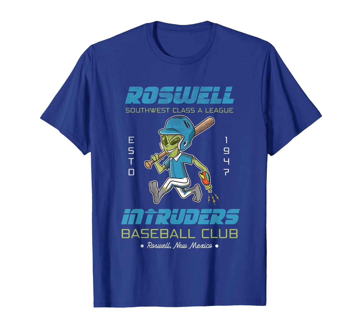 Roswell NM Intruders Minor League Retro Baseball Team T-Shirt