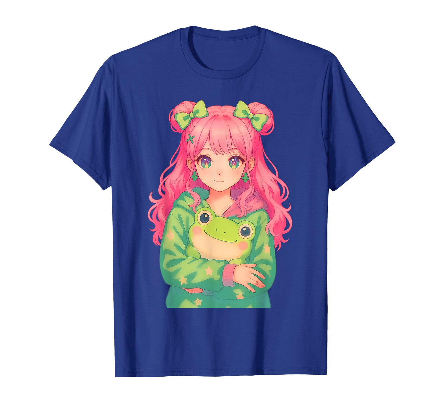 Kawaii Frog Girl | Decora Kei Anime Manga Harajuku Frogcore T-Shirt