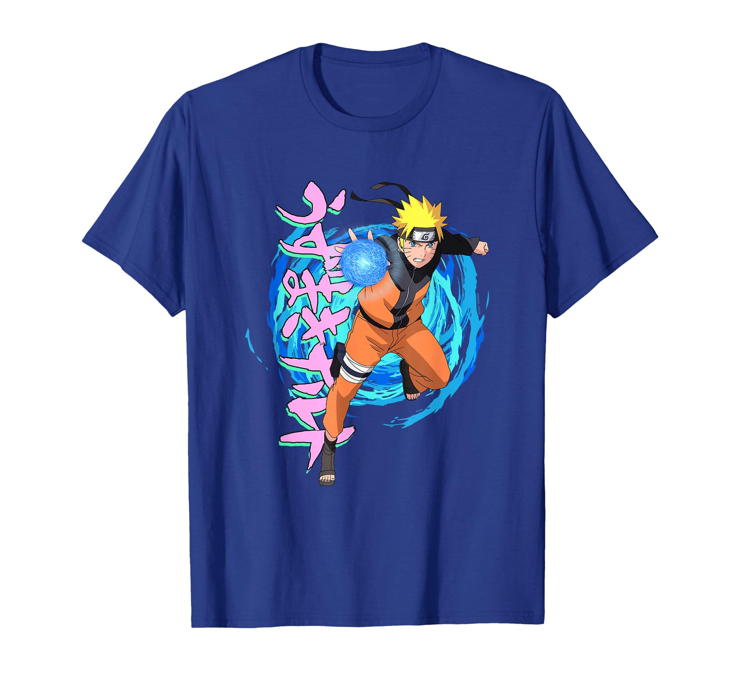 Naruto Shippuden Blue Spirals Rasengan Anime T-Shirt