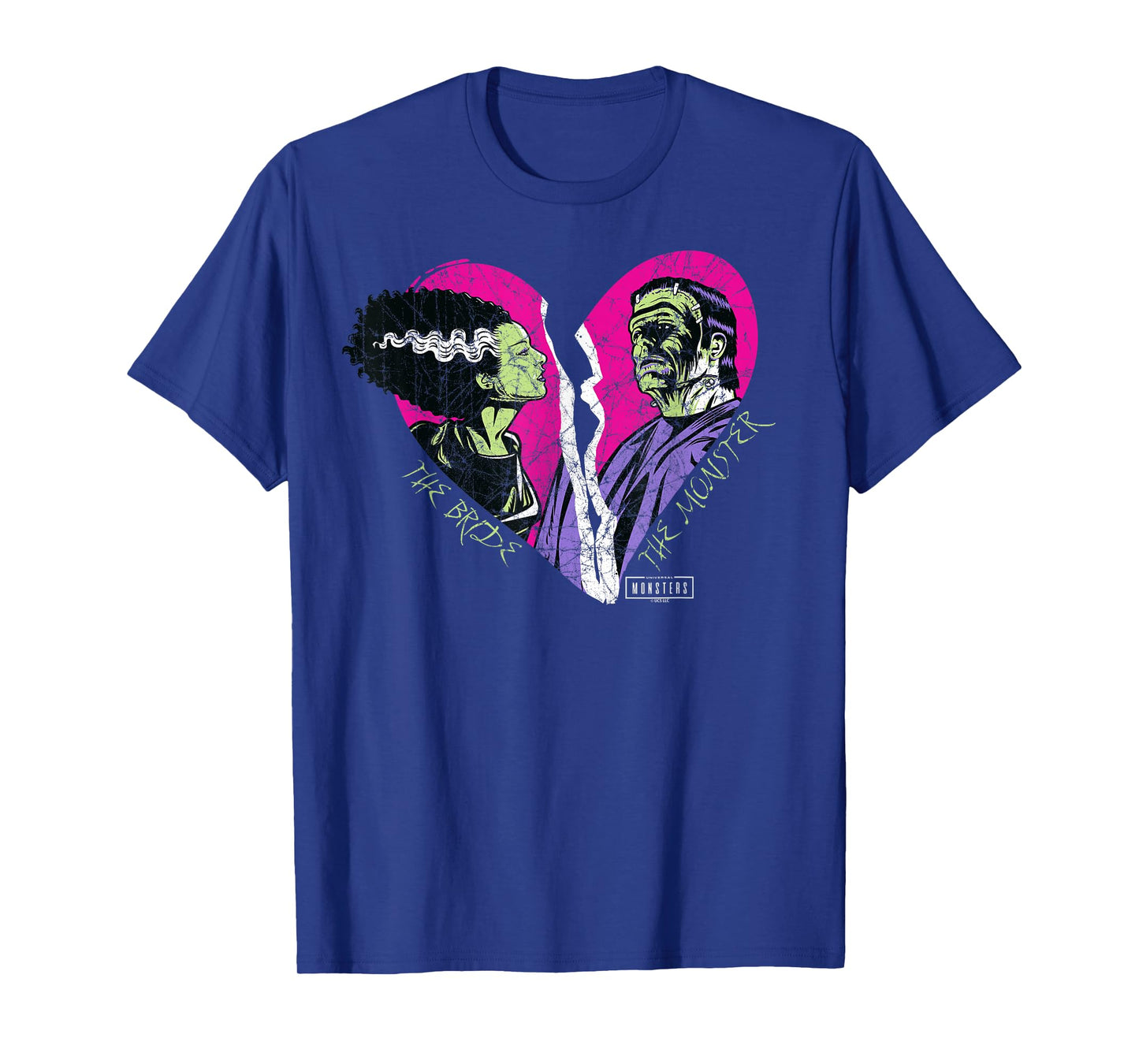 Universal Monsters The Bride & The Monster Heart T-Shirt