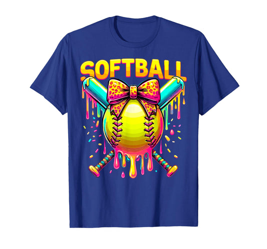 Softball Player Girl Drip T-Shirt
