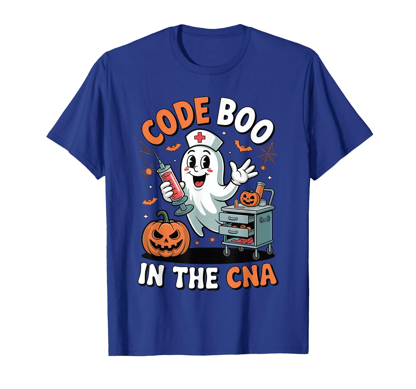 Code Boo in The CNA Funny Medical Halloween CNA Nurse T-Shirt