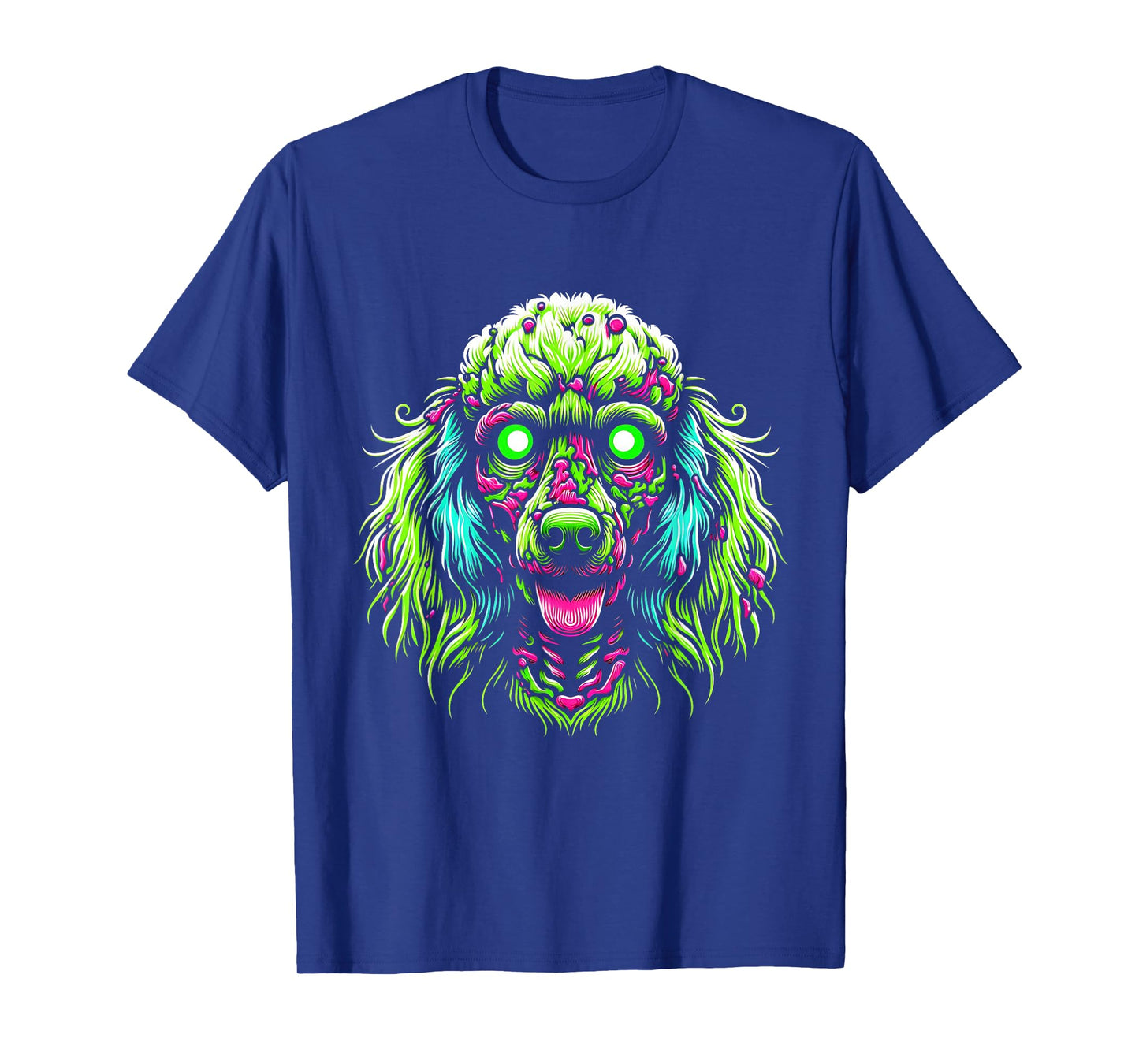 Zombie Poodle Dog Ghost Dark Halloween Horror Skeleton Gifts Men Women Kids T-Shirt