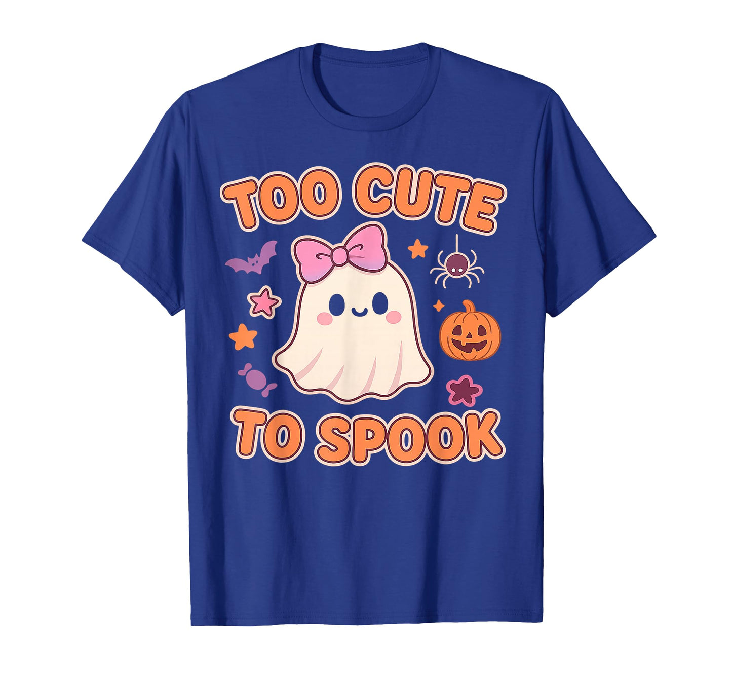 Kawaii Halloween Ghost, Too Cute to Spook Pastel T-Shirt