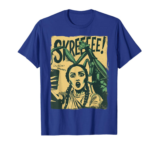 Vintage Horror Comic Monster Selfie Retro Halloween T-Shirt