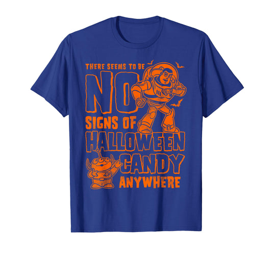 Disney Pixar Toy Story Buzz No Signs Of Halloween Candy T-Shirt